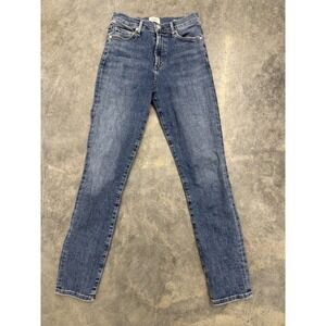 Citizens Of Humanity Womens Olivia High Rise Slim Leg Dark Wash Denim Jeans 26